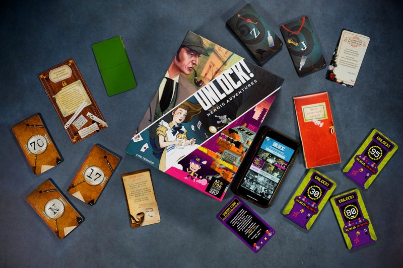 Asmodee UNLOCK! Heroic Adventures Card Game - Escape Room-Inspired Cooperative Adventure, Fun Family Game for Kids and Adults, Ages 10+, 1-6 Players, 1 Hour Playtime - Image 2